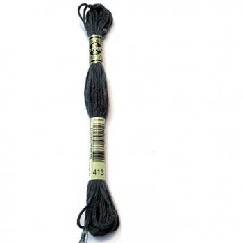 DMC 413 Embroidery Cotton Thread – Smooth Finish