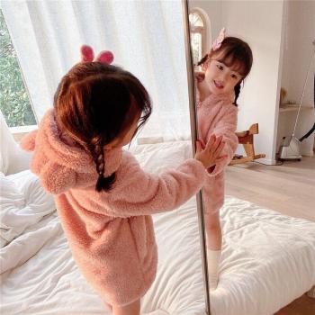 Camisón Infantil de Terciopelo Grueso