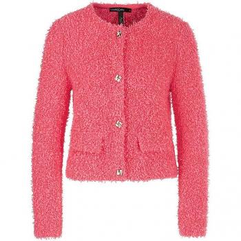 Marc Cain Koralle Strickjacke mit Strukturmuster, Größe 34