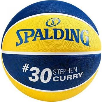 Stephen Curry Spalding Basketball – Offizielles NBA‑Design Gelb/Blau