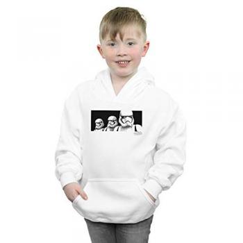 Disney Boy's Rise of Skywalker Trooper Hoodie (White, 5‑6 Y)