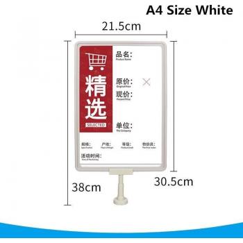 Afficheur double face pour menus, cadres A4
