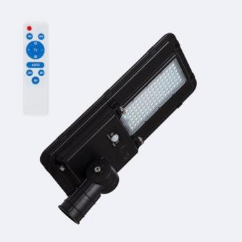 Lampadaire LED Solaire 6400 Lm 160 Lm/W avec MPPT et Capteur de Mouvement 4000K