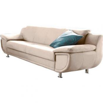 Rondo 3‑Sitzer Big‑Sofa Trendmanufaktur – 207 cm, breite Armlehnen, chromfarben