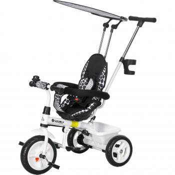 Triciclo Bebê HOMCOM Branco com Segurança e Toldo