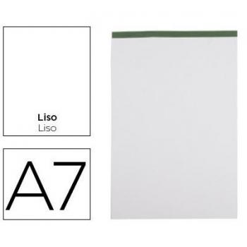 CSP LIDERPAPEL Bloc notas liderpapel liso a7 80 hojas 60 g/m2 perforado sin tapa x10 unidades