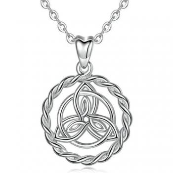 Eudora Celtic Knot Round Pendant