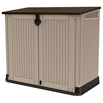 Keter Outdoor Storage Box, Beige Marrone, 113.5 x 71.5 x 132 cm