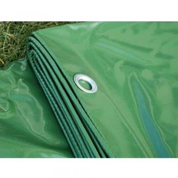 Telo Occhiellato 4x6m Verde Ignifugo PVC 500 g/m²
