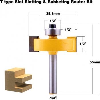 1/4 Shank T-Type Wood Cutter