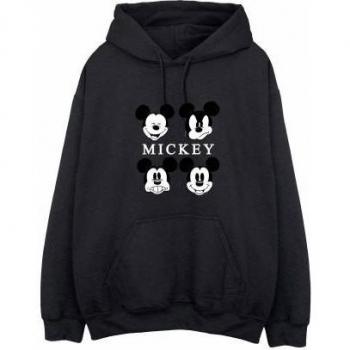 Mickey Mouse Volwassen Unisex Hoodie met Vier Hoofden S Noir