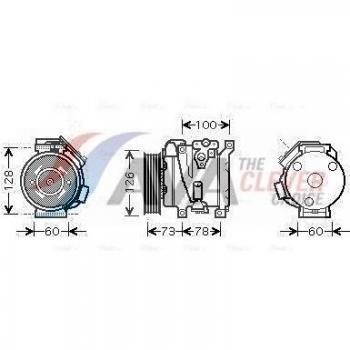 AVA QUALITY COOLING TOAK451 HVAC Compressor