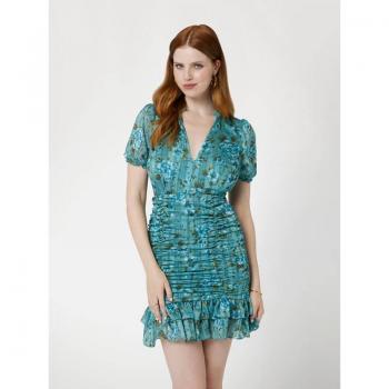 Vestido Mini Estampado de Flores