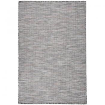 Tapis Extérieur Torana Tissage Plat 120x170 cm – Marron & Bleu