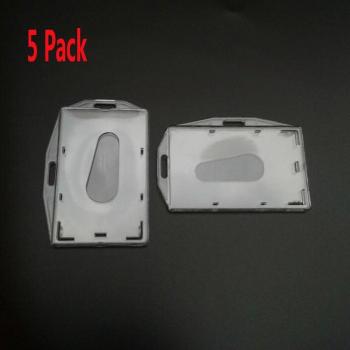 Holder ID 2‑Cara con Ranuras para Pulgar