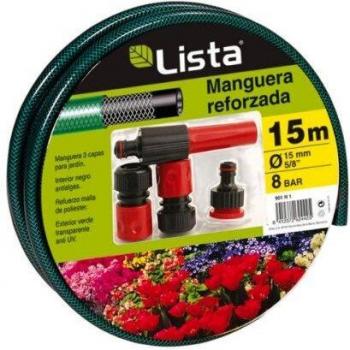 MANGUERA DE RIEGO 15M CON ACCESORIOS ESPIROJARDIN