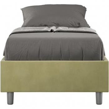 Cama de 90x210 Azelia con Microfibra y Toalla en Color Té Verde