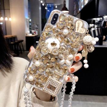 Luxury Crystal Charm Case for iPhone 13 Pro Max