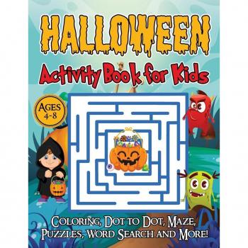 Halloween Activity Book for Kids Ages 4-8