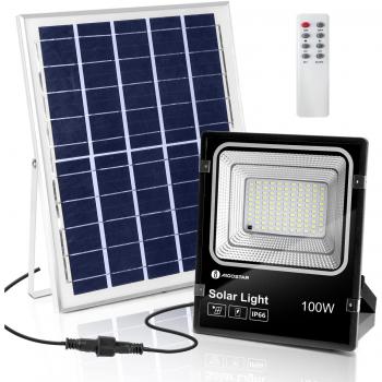 Iluminador Solar LED 100W 6500K Aigostar com Controle à Distância