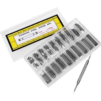 NICERIO 360pcs Spring Bars for Watch Straps (Silver, 6mm-25mm)