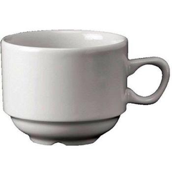 Churchill Super Verglastes P271 KBJ stapelbar Nova Tee Tasse, weiß (24 Stück)