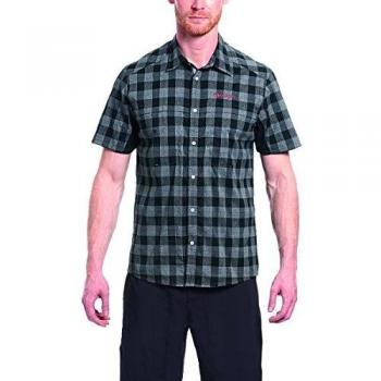 Gonso Herren Don 1 T-Shirt – Mel.Check Schwarz – 3XL