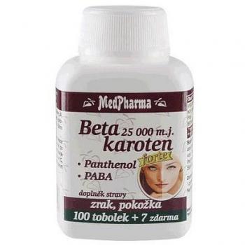 MedPh Beta karoten 25000 107 tbl. s panthenolem a PABA