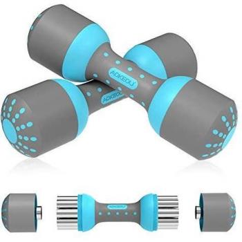 Adjustable Dumbbell Weights Pair, 5kg x 2 Adjustable Dumbbell Set for Fitness Training