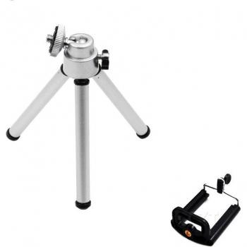 Foldable Smartphone Tripod with Clip