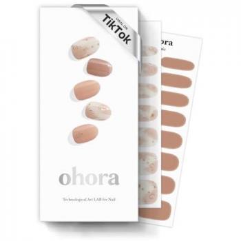 Gel Nagelsticker „Almond Blossom“ – 30‑Stück-Set (Ohora, Farbton ND‑066)