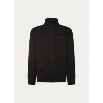 Felpa Con Zip Hackett London Sportiva Nera / Grigia M