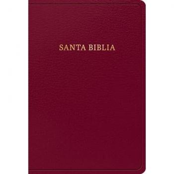 Rvr 1960 Biblia Letra Grande Tamaño Manual, Borgoña Imitación Piel (Edición 2023), by B&h Español Editorial