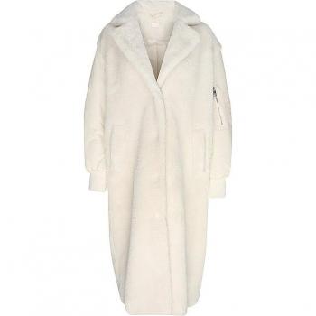 Liu Jo White Mantel mit Reverskragen BOMBER TEDDY MIX Beige 40
