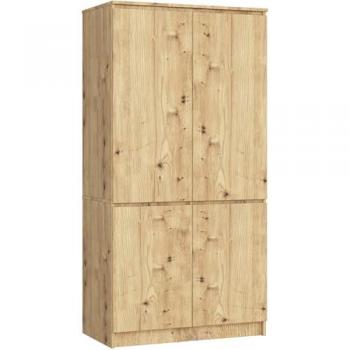 Kleiderschrank Eiche Artisan 90 cm Akord S90