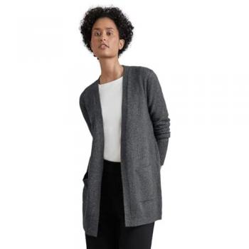 Street One Offene Strickjacke grau für Damen