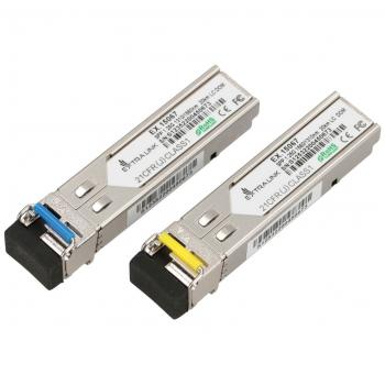Transceptor Fibra Óptica 20 km LC DOM 1.25 Gbps 1310/1550 nm