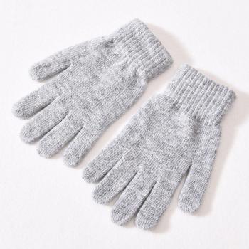 Guantes de punto de cachemira para aire libre