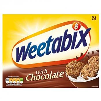 Chocolate Weetabix Cereal Biscuits, 450g, 24 Count