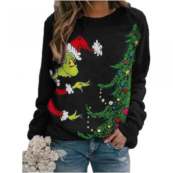 Haut Noir Femme Imprimé Le Grinch