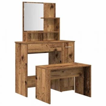 VidaXL Tocador de Madera Retro y Estructura de Ingeniería