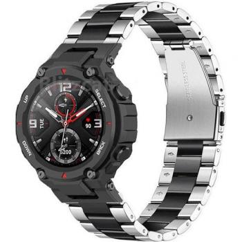 Pulsera de lujo de acero inoxidable para Amazfit T Rex Pro