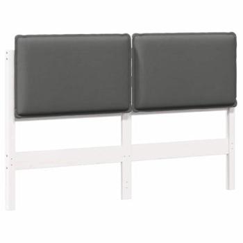 Ultra‑Soft White & Light Grey Upholstered Headboard, 135 cm (VidaXL)
