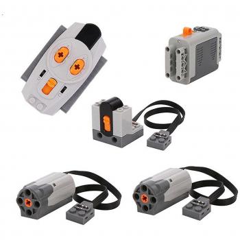Set de partes Robot Technic PF: motor, batería, IR remote y receptor