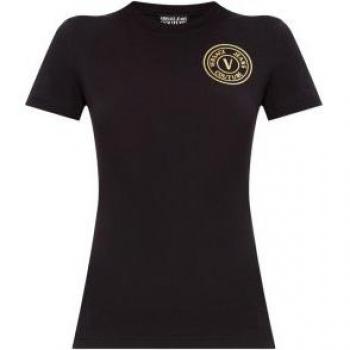 T‑shirt Versace Jeans Couture “Versace Jeans Couture T-shirt in cotone con logo Nero” – L Regular Fit