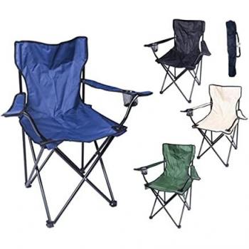 Silla de Acampada Plegable, Ideal para Camping o Pesca