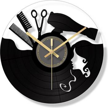 Montre murale design rétro en verre