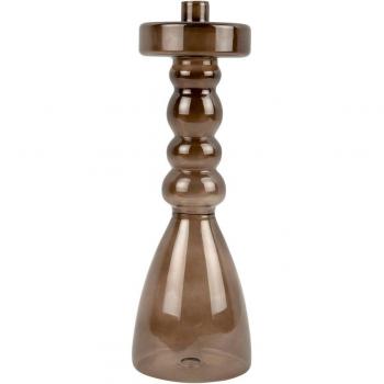 Grand bougeoir à piques en verre