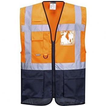 Portwest Chaleco Ejecutivo Varsovia C476ONRM M Naranja