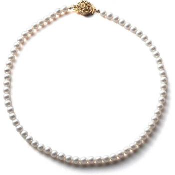 VOTRE COUTURE Pearl Collar – 39 cm, 6 mm – Elegant White